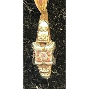 14k JCC gold and diamond necklace